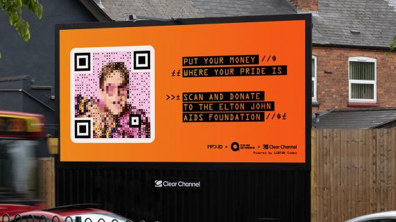 Elton John Is an LGBT-QR Code to Raise Money for Charity