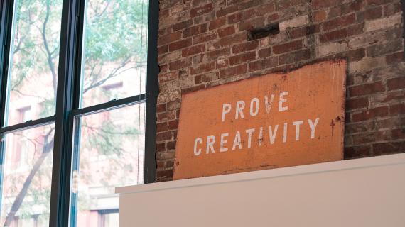 NAIL's 'Prove Creativity' sign