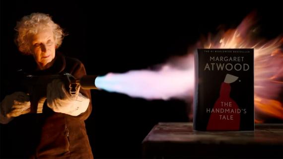 Unburnable book of The Handmaid's Tale by Margaret Atwood